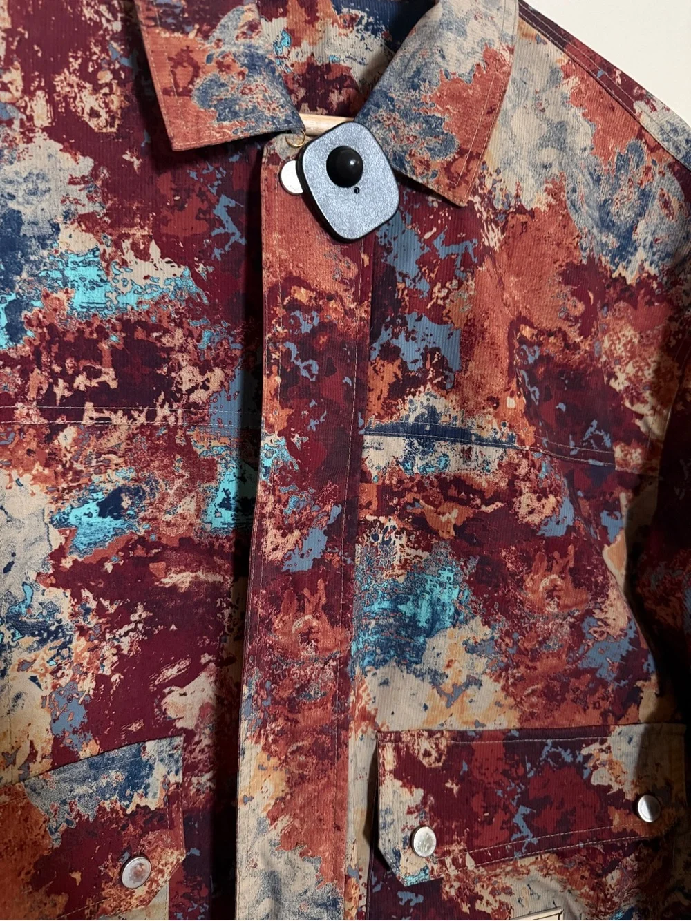 Abstract Multi-Color Patterned Jacket - Picture 2 of 4